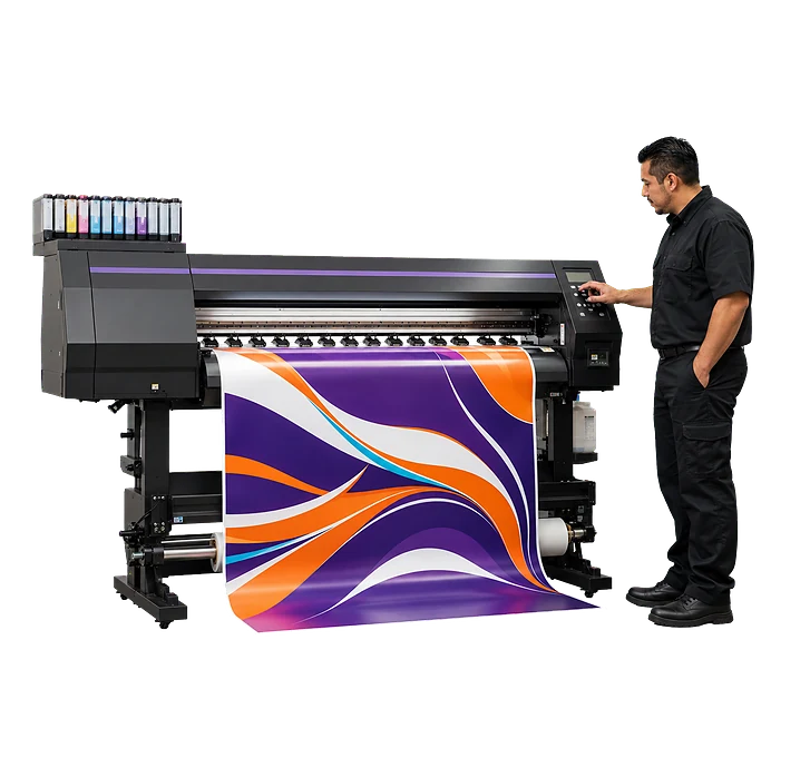 Impresión de vinil en equipo de gran formato