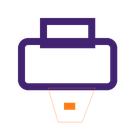Icono de impresión de gran formato